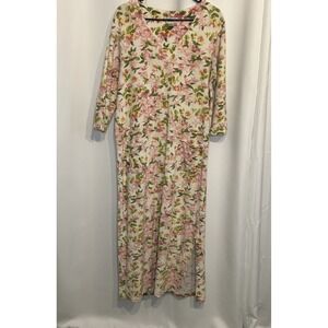 Anne‎ Lewin New York Floral Night Dress house coat granny cottage core size M